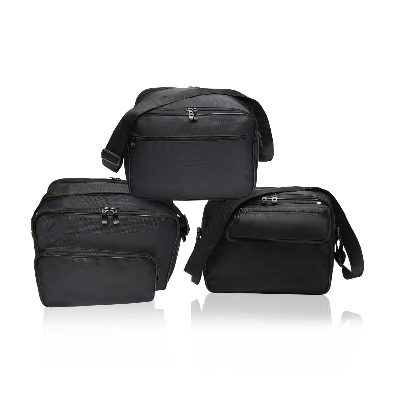 Zestaw 3 kieszeni, sakwy, torby wewnętrzne pasujące do 2 walizek bocznych (Vario) i 1 walizki (Top Case) od BMW F750GS, F850GS, R1200GS (K25), R1200GS (K50), R1250GS (K51) - Nr. 12+16