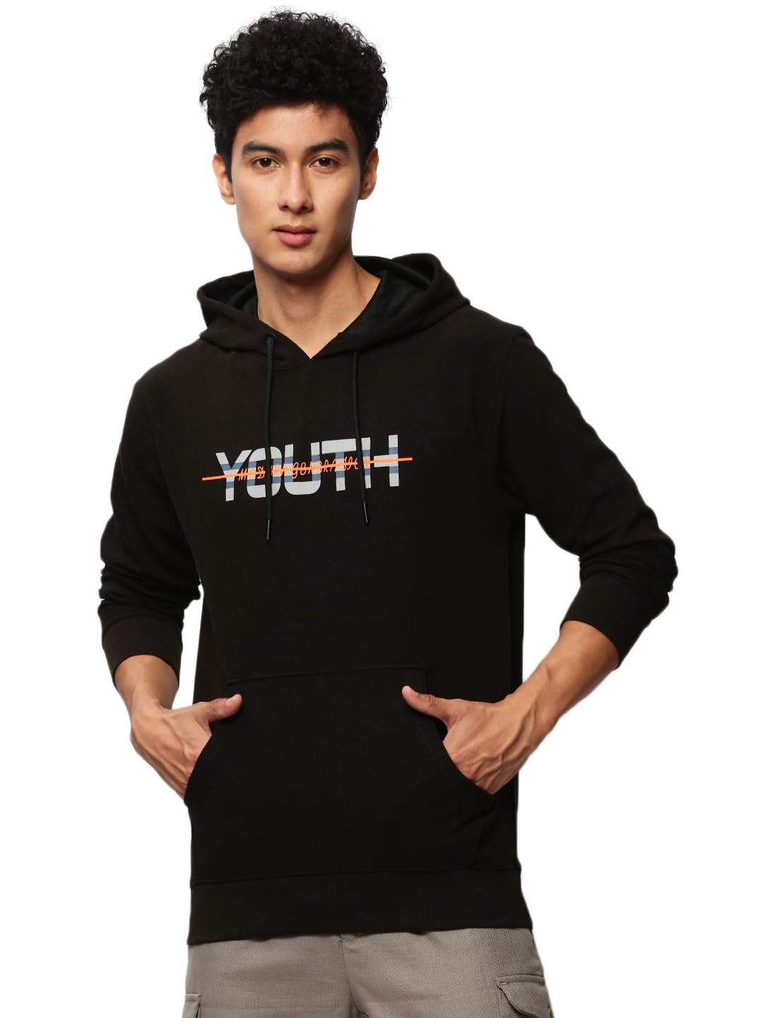 Men Solid Pullover Sweatshirt | Hooded Full Sleeves Cotton Sweatshirt's for Mens | Slim Fit Regular Length Sweatshirts for Men's-image-7