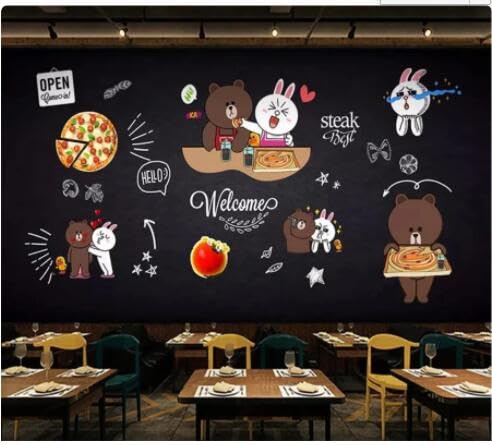 Papier peint pizza 3D pour moderniser un mur de restaurant - 2