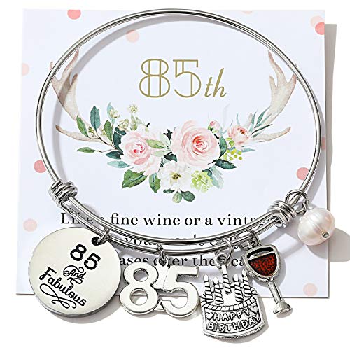 Image of Silver /14k Gold Plated Birthday Bracelet, Natural Healing Crystal Bracelet Gifts for Her Birthday for Daughter Granddaughter Friends Mom Grandma Sister