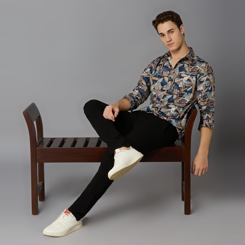 Image of MARK & ALBERT Men's Slim Fit Cotton Formal Shirt