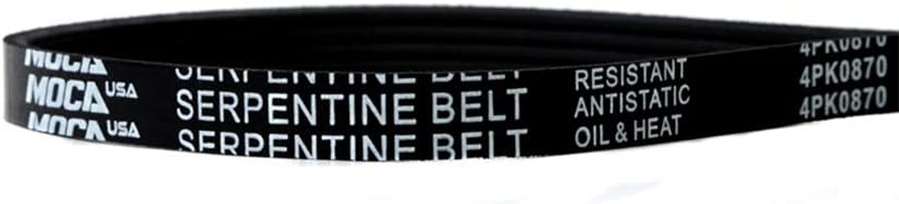 MOCA 3PK630 4PK870 5PK970 Serpentine Belts Compatible with 1993-1997 for Toyota Corolla 1.6L, 1993-1997 for Toyota Corolla 1.8L with air Conditioning