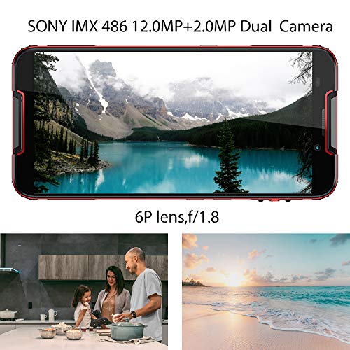 CUBOT Quest 5.5-inch Android 9.0 Pie Rugged Smartphone Unlocked, 4GB+64GB,4G Dual SIM, NFC,Gyroscope, 4000mAh Battery, 12MP Camera, IP68 Waterproof Shockproof, Dustproof (Black) - Thumbnail 2