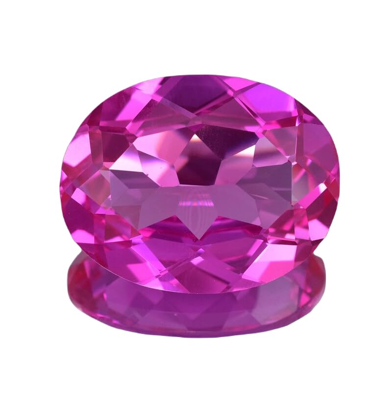Saphir rose naturel ovale de 31x24mm pour la création de bijoux uniques