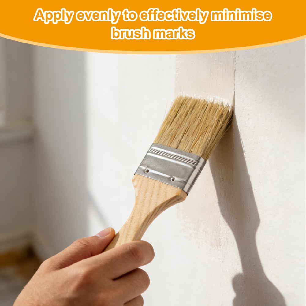 30 Pinceaux Peinture 50mm Pinceau Plat Professionnel,Pinceau Peinture Mur,Pinceau à Lasure Bois Large,Pinceau Vernis Bois,pour Murale,Vernis,Colles,Bricolage Silicone,Gesso Teintures