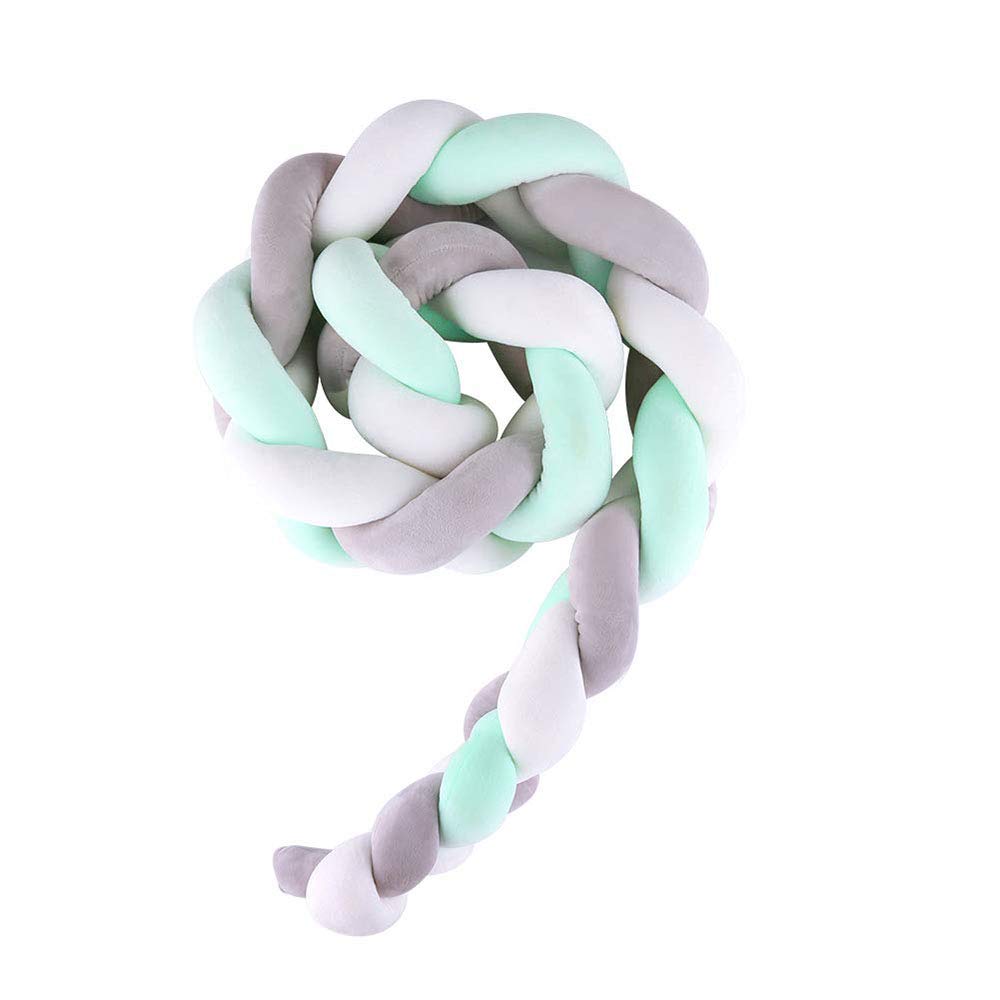 plaited baby cot bumper