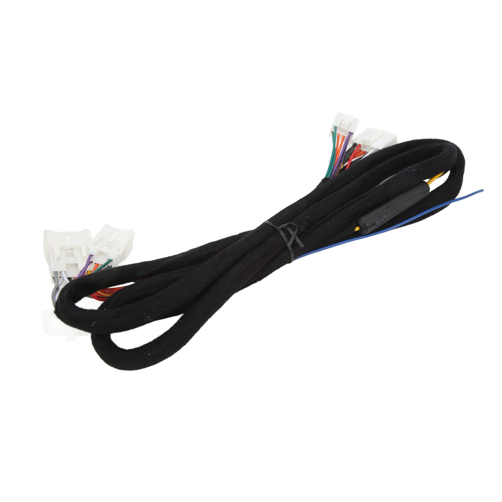 Wtyczka wiązki przewodów wzmacniacza DSP samochodu 12 V 15 A - Plug and Play, stabilna transmisja HIFI, żaroodporne kable wideo ABS