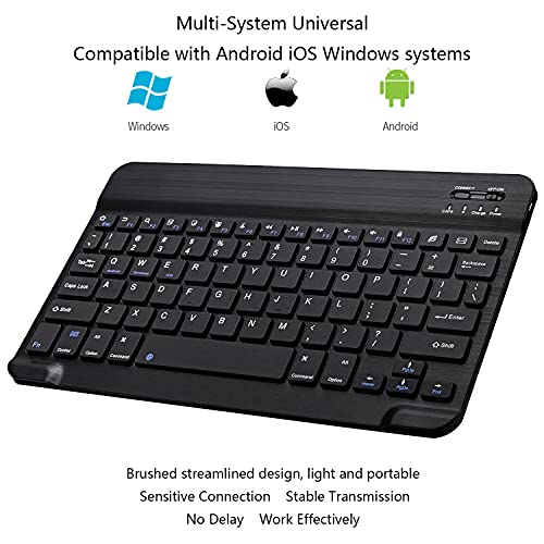 Xukinroy ZDL0819279 Ultra-Slim Bluetooth Keyboard Portable Mini Wireless Keyboard Rechargeable For Apple Ipad Iphone Samsung Tablet Phone Smartphone Ios Android Windows thumb #2