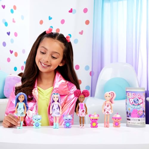 Barbie Poupée Pop Reveal Chelsea poupée Chelsea Bubble Tea avec coffret boîte à thé et 5 surprises dont une petite poupée parfumée et un animal les styles peuvent varier HRK63 - vue 2