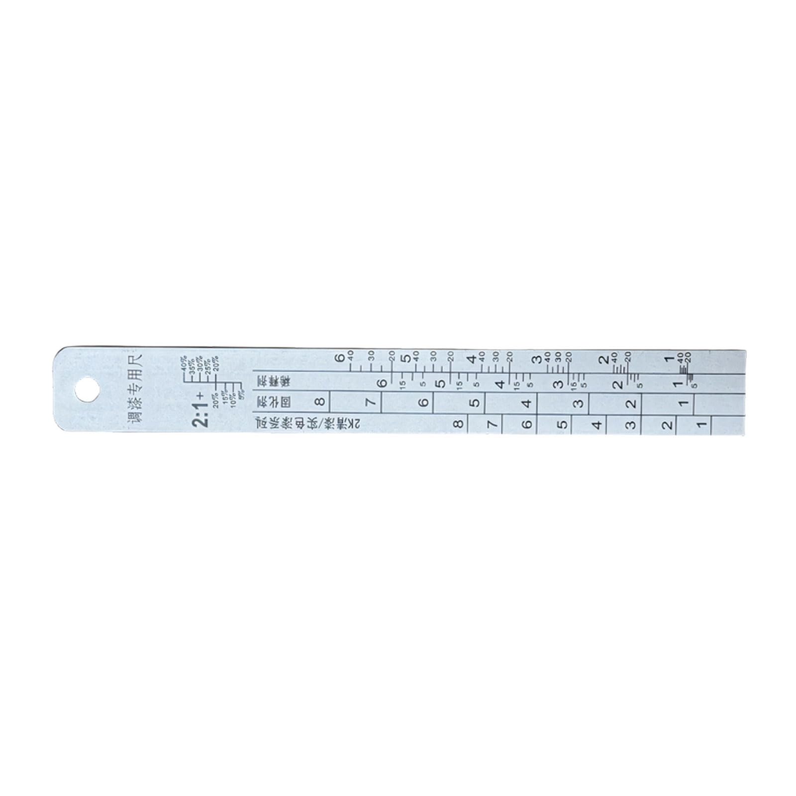 Ljhnba Small Accuracy 2: 1 4: 1 Paint Mixing Gauges For Automotive Refinishing Crafted From Sturdy Aluminum Materials Automotive Paint Measuring Tool