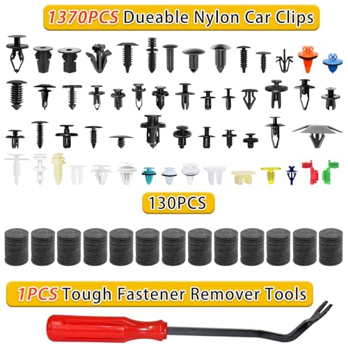 Image of Car Retainer Clips 1501 PCS, 55 Sizes Car Panel Trim Clips Kits, Auto Push Fasteners for Ford GM Toyota Honda Chrysler BMW Benz Nissan Subaru Mazda Chevy GMC
