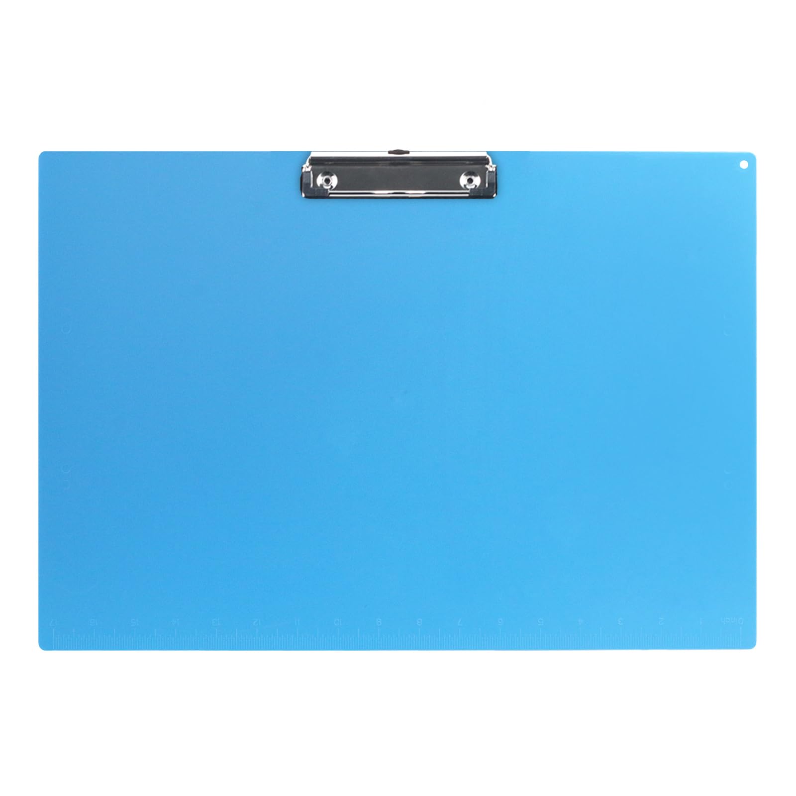 Acocony 11x17 Clipboard with Ruler Extra Large Clipboard Landscape Low Profile Clip 11 x 17 Clipping Board Plastic Blue Pack of 1