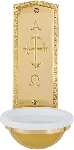 Fuente de agua bendita religiosa para el clero y la iglesia - Alpha Omega