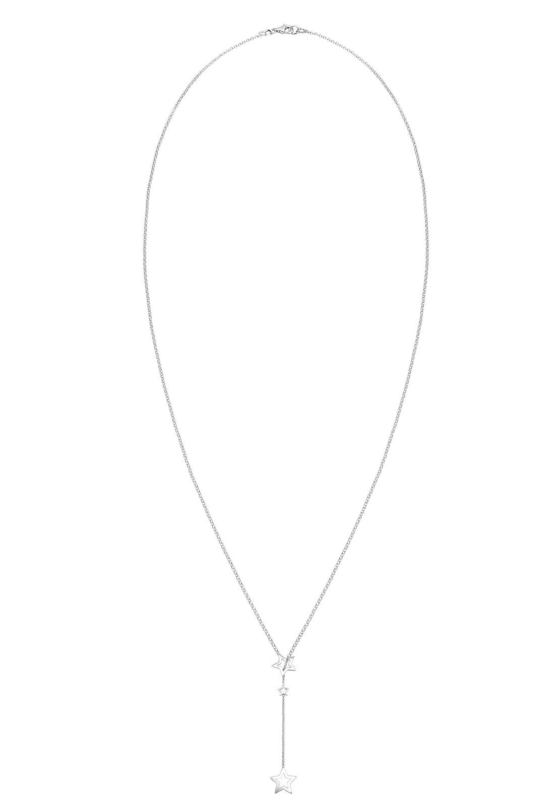 Elli Halskette Damen Y-Kette Stern Anhänger Filigran 925 Sterling Silber