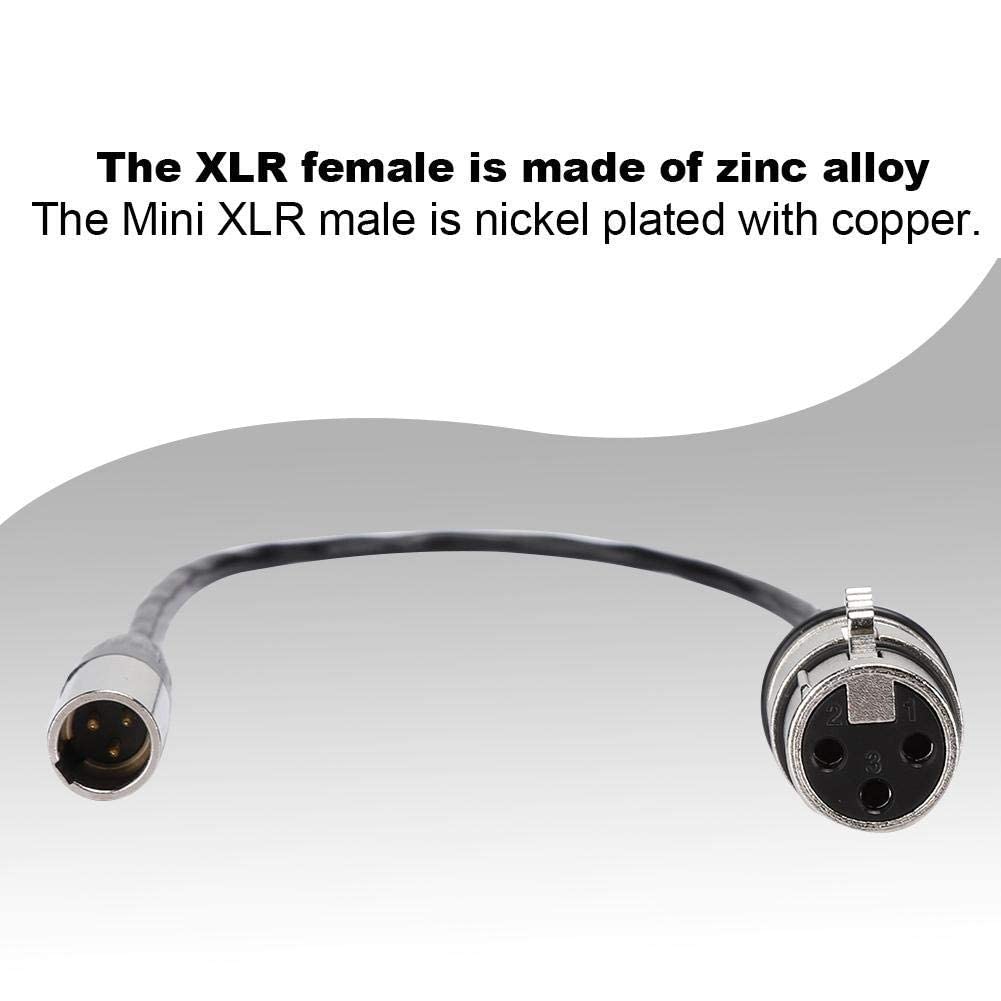 Kabel audio, stop cynku mini XLR 3-pinowy męski na XLR 3-pinowy żeński folia aluminiowa ekranowany przewód miedziany kabel audio