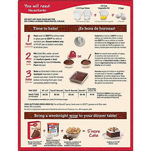 Image of Betty Crocker Supermoist Cake Mix, Milk Chocolate, 15.25-Ounce (Pack of 6)