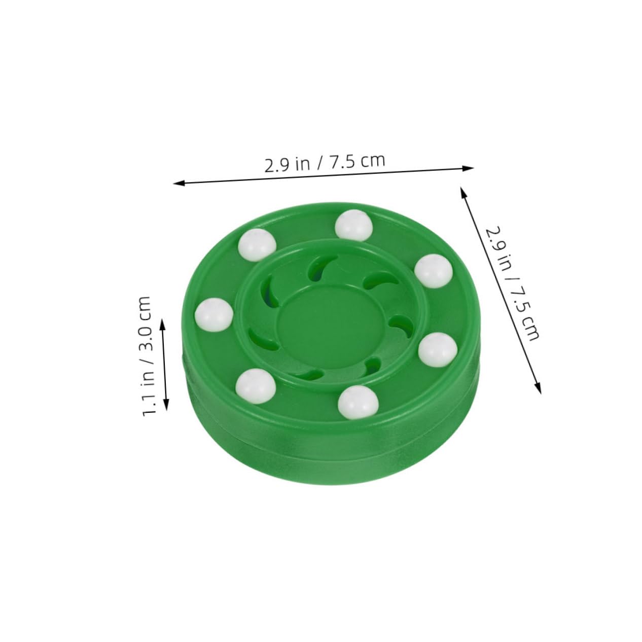 SUPVOX 2Pcs Training Hockey Pucks Durable Plastic Training Pucks for Roller Hockey Practice and Competitions High Hardness Design for Improved Skills