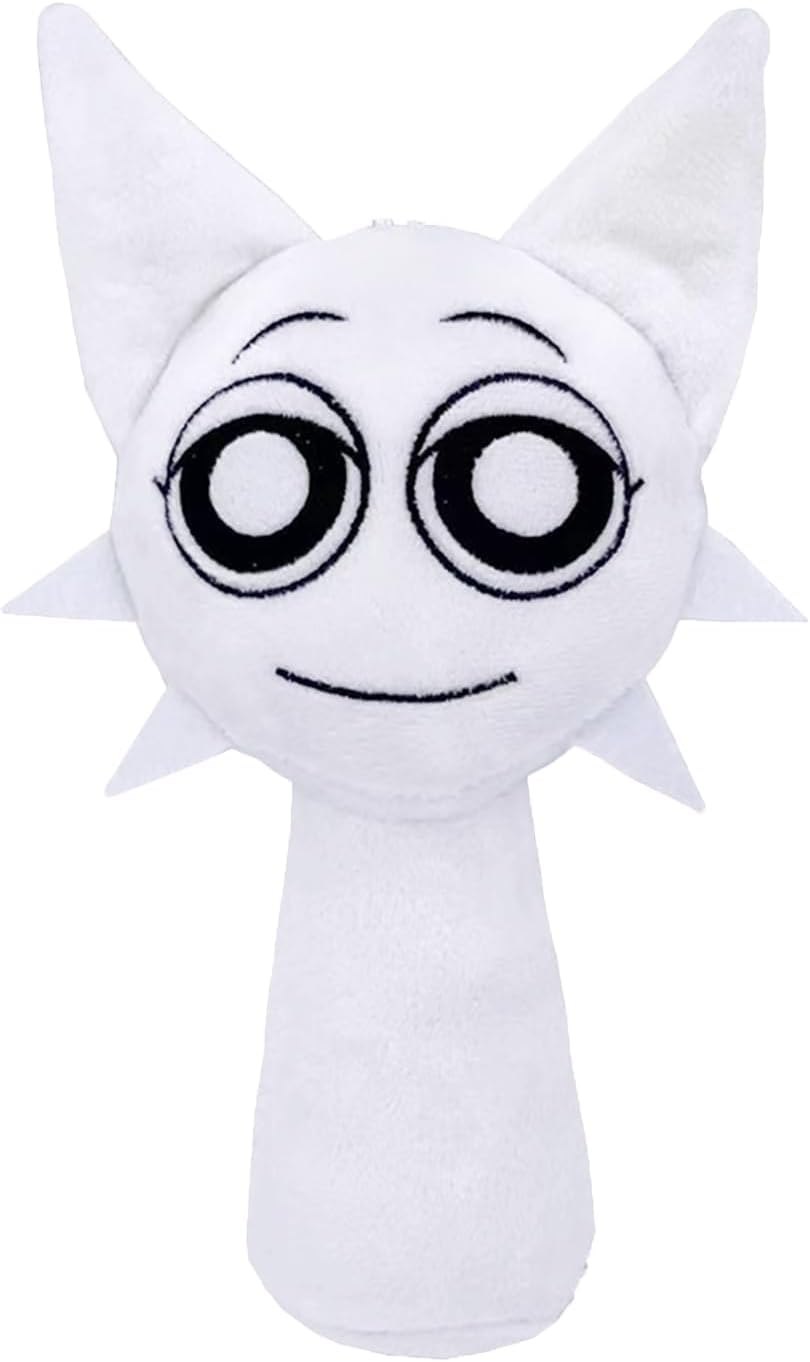 Sprunki Game Plush, Sprunki Toys Plush,Soft Stuffed Animal Pillow Doll Christmas Birthday Gifts for Adult Kids(White)