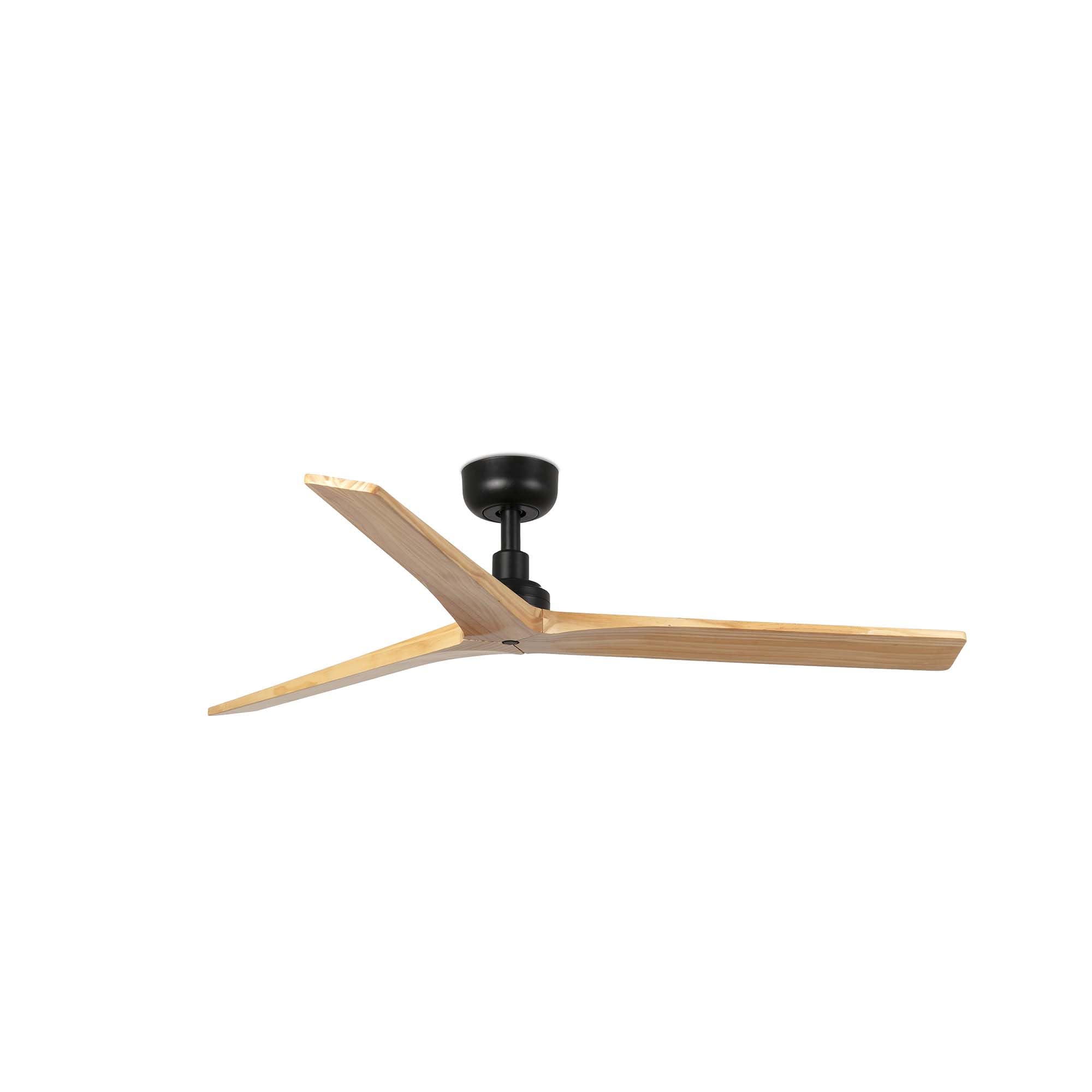 Ventilateur de plafond silencieux Faro Klim M noir et chêne 34283