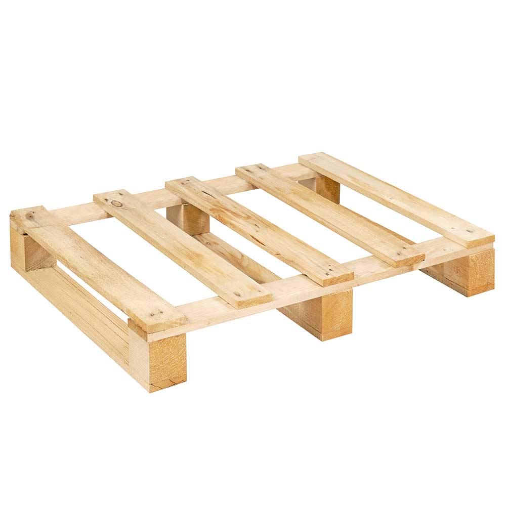 10x Holz-Einwegpalette im halben Euromaß, Einwegpalette, Halbpalette 800x600x135 mm