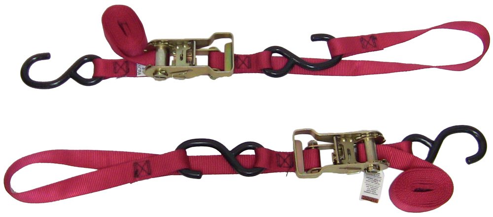 Ancra 49498-10 Kırmızı 1 "x 69" Entegre Yumuşak Kancalı Mandallı Toka Bağları