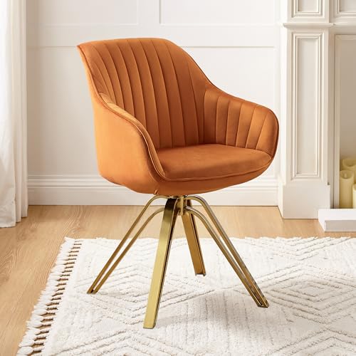 Art Leon Mid Century Modern Swivel Accent Chair, Desk Chair