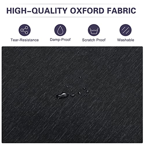 Orange Tech 43" Gusseted Travel Garment Bag For Business, Foldable, Durable Thick Oxford Fabric Travel Suit Bag With 5 Zipper Pockets And 2 Carry Handles For Storage And Travel, Black #TOP1