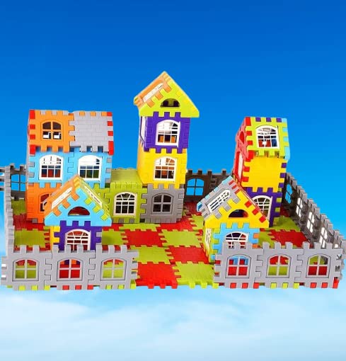 KIDSBUDDY® Educational Building Blocks Non Toxic Plastic BB19.550 Home 51Pcs