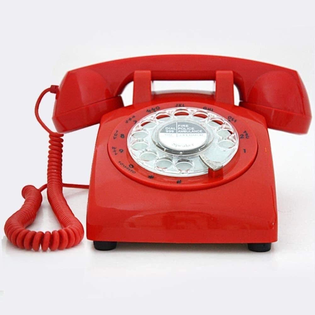 Téléphone Téléphone à la Maison Téléphone à Cadran Rotatif/téléphone de Style rétro Téléphone Vintage Téléphone Rotatif Classique à l'ancienne Téléphone rétro Rotatif Antique Home Office Hôtel Télép