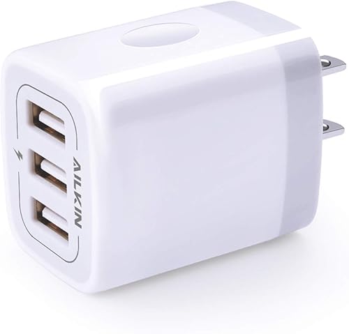 Cargador de pared USB adaptador de cargador Ailkin de 24 amperios de doble puerto plegable cargador rápido cubo de repuesto para iPhone 11XXRXS MAS8 disponible en Yaxa Colombia