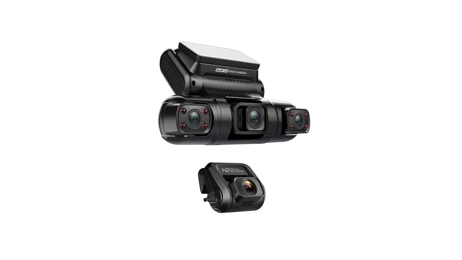 RS CAR PREMIUM 360 Dash Cam 2K+1080P Rear & Sides Recording with 3inch