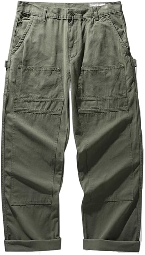 Railroad worker pants multi-pocket cargo pants man
