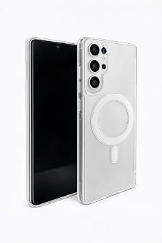 Samsung Galaxy S26 Ultra Uyumlu Kamera Korumal  Magsafe Wireless  arj  zellikli L ks  effaf Silikon Telefon K l f