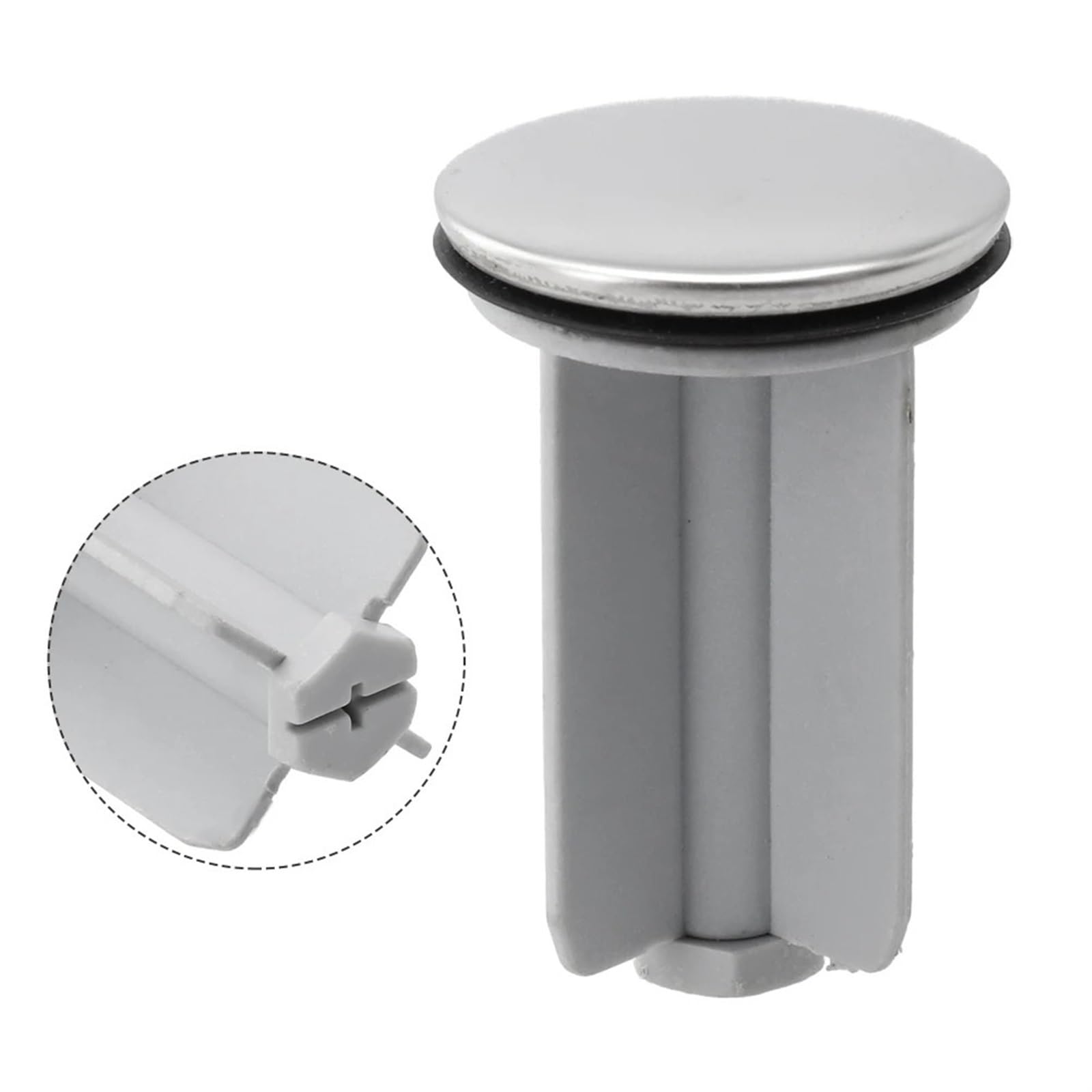 Tappo Universale for lavandino Tappo for lavabo 1 pz. 4,0 cm Disponibile Lavabi Coperchio in Rame Tappo di Scarico Tappo Grigio Durevole