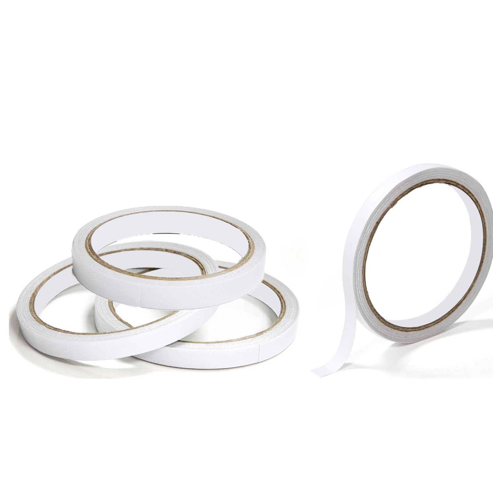 4 Rolls Double Sided Tape Craft Double Sided Tape 5mm X 20metre Double Side Tapes Adhesive Sticky Multipurpose Clear Adhesive Strong Double Sided Sticky Tape For Arts Diy Crafts Photos Scrapbook