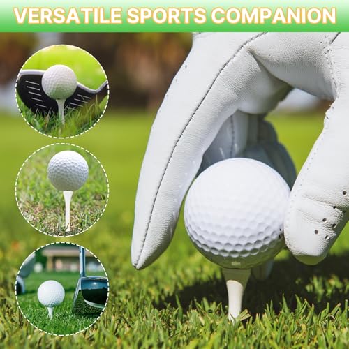 weyleity Bamboo Golf Tees 500 PCS 2-3/4 inch Length | Professional Natural Bamboo Golf Tees, Durable and Low Friction (2-3/4"(500 Pack))