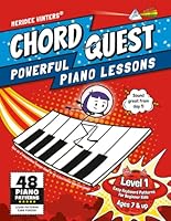 Chord Quest Powerful Piano Lessons Level 1: Easy Keyboard Patterns for Beginner Kids (Meridee Winters Chord Quest) 1943821658 Book Cover