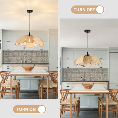 Image of 20 Inch Boho Flower Chandeliers for Dining Room