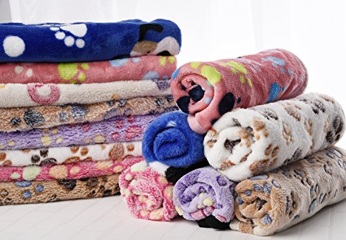 2 Pack iNNEXT Puppy Blanket for Pet Cushion Small Dog Cat Bed Soft Warm Sleep Mat, Pet Dog Cat Puppy Kitten Soft Blanket… - Image 5