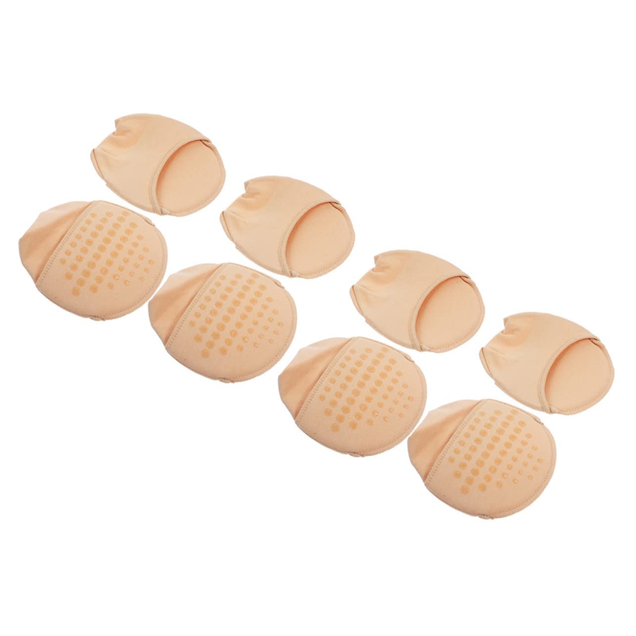 Ipetboom 4 Pairs Women Non Slip Toe Covers Socks Seamless Liner Design for High Heels Breathable and Comfortable Half Socks for Summer Footwear