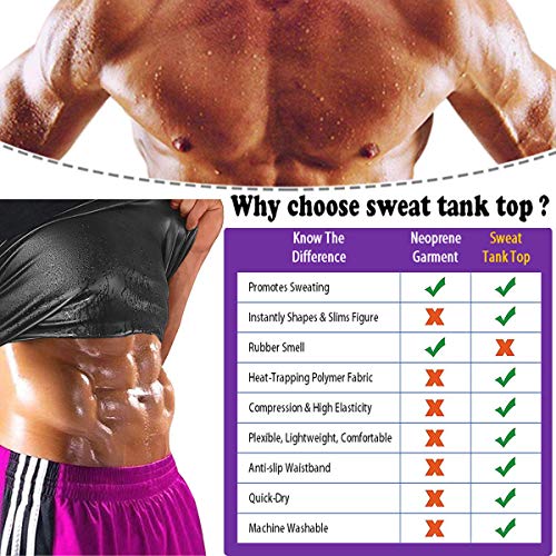 Sweat Vest for Men Waist Trainer Sauna Vest Body Shaper Polymer Zipper Weight Loss Sauna Tank Top Workout Shirt - Image 6