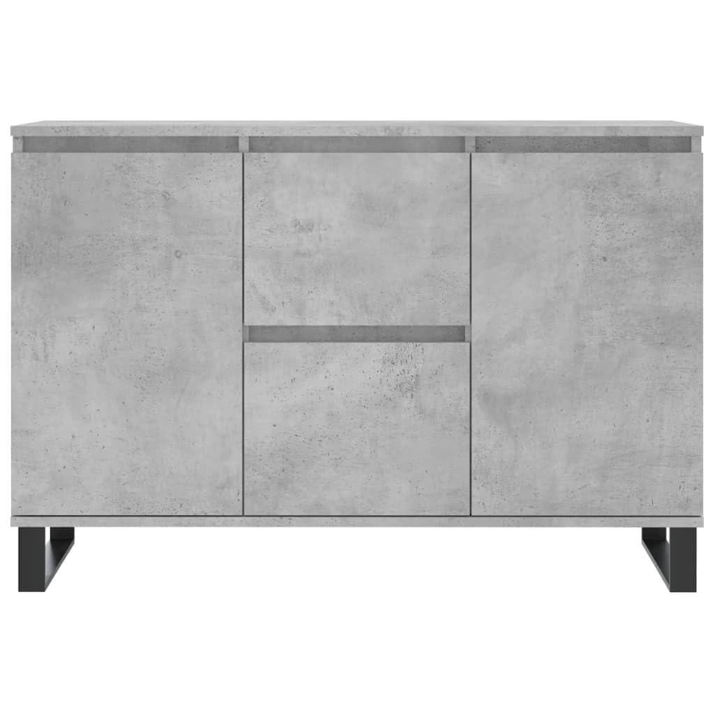 ShGaxin Kredens szary betonowy 104 x 35 x 70 cm, materiał drewnopochodny, komoda do sypialni, komody i kredensy, szafka do salonu, szafka komodowa, komoda do sypialni, komoda, komoda na korytarz