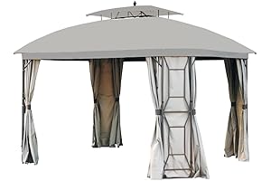 Replacement Canopy Top Cover for Garden Winds Gazebo, Style 350 in Slate Gray