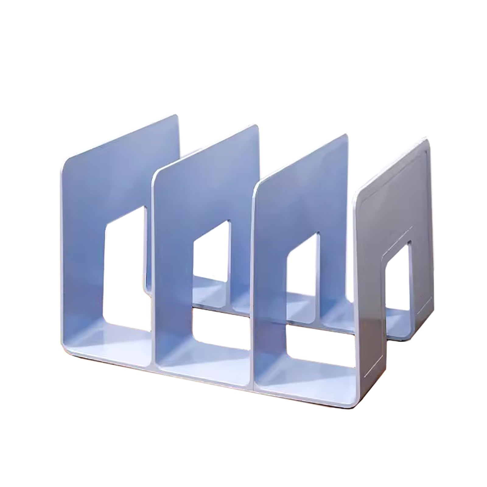 archivador Soporte transparente for revistas, organizador de escritorio vertical for clasificadores de archivos, carpeta de cartas de facturas, caja de plástico pequeña for estudio, dormitorio, reside