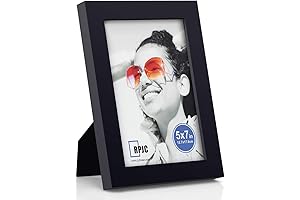 RPJC 5x7 Picture Frames for Wall or Table Top Black