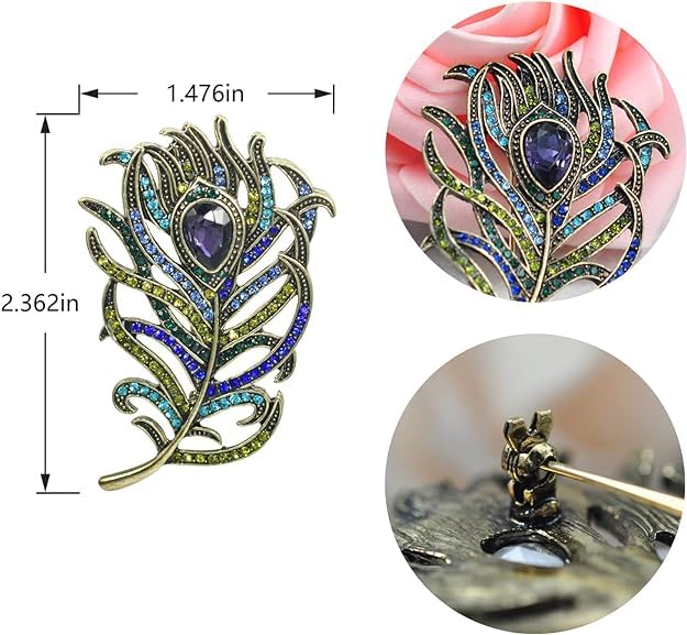 Image of Cameo Brooch Vintage Silver Tone Lady Portrait Brooch Pins for Women Victorian Jewelry Crystal Rhinestone Brooches for Hat Scarf Collar Lapel Handbags Shawls for Christmas