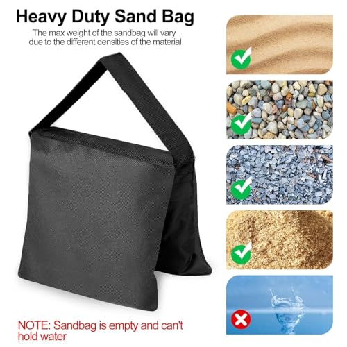 EMART 4Packs Sand Bags for Weight, Sandbags for Backdrop Stand, Canopy - image 6