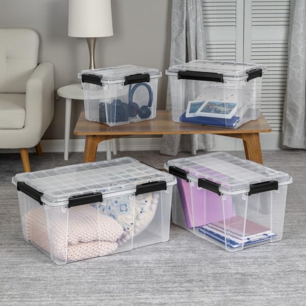 Sterilite Gasket Storage Box with Lids for Home & Office, 34 Quart, 8-Pack - image 7