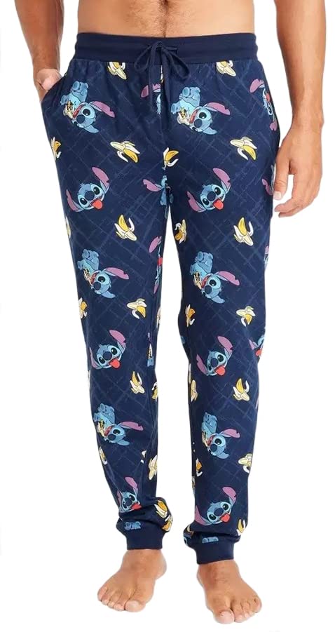 DisneyMen's Lilo & Stitch Banana Jogger Pajama Sleep Pants