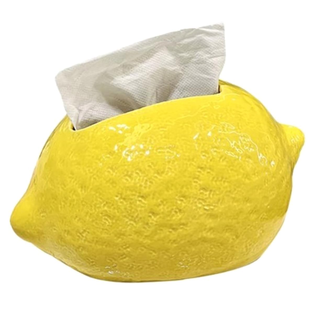 UDSKNV[KSL Ceramic Lemon Tissue Box Napkin Tissue Holder Desktop Decoration Tissue Storage Box Home Decoration Accessories Modern